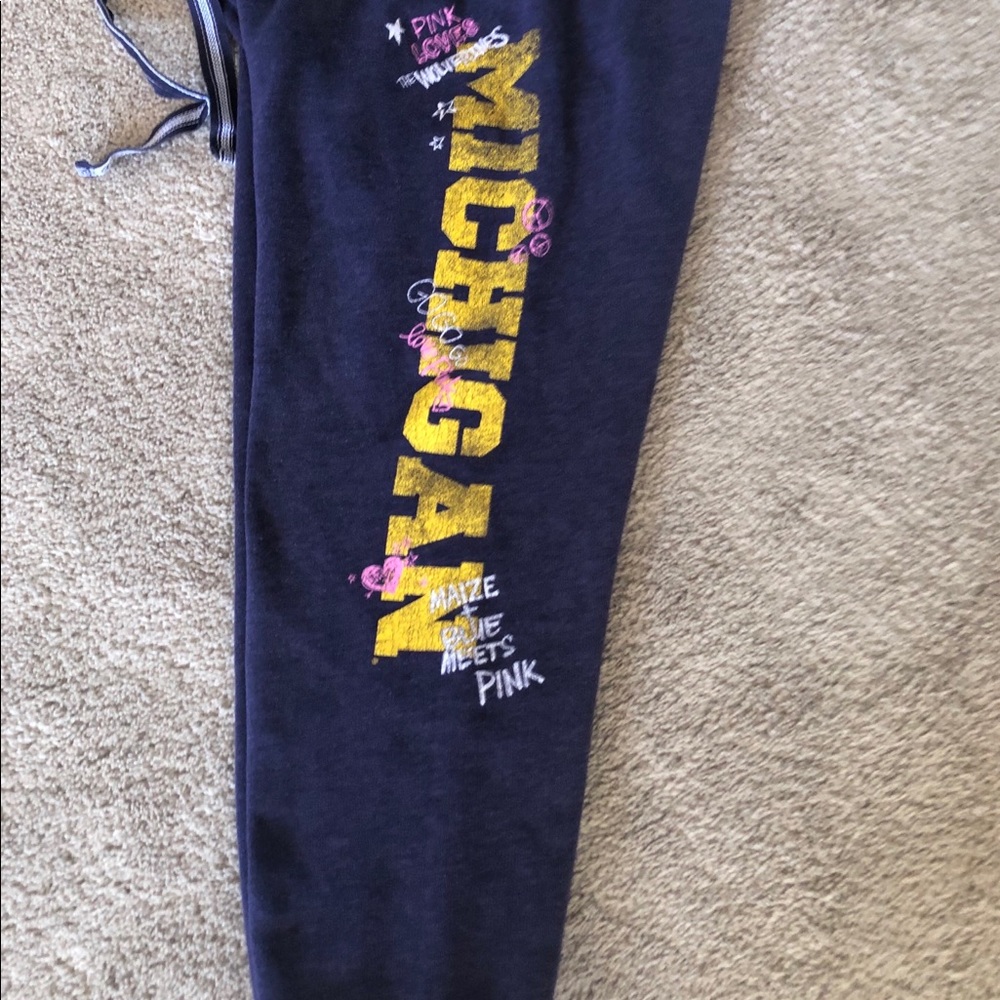 Vs PINK University of Michigan Sweat Pants